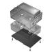 RockBoard PedalSafe Type L6 - Protective Cover and Universal Mounting Plate for LINE6 HX Stomp pedals