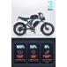 E'KEI F9pro �o�b�e���[2�t ��ʌ����@�t���]�� �d���o�C�N ���t2�� �i���o�[�擾 41ah(��23Ah,��18Ah�o�b�e���[) ���t���n���h���o�[ �[�d��2�� 1000W �o�C�N �֘A�摜3