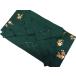 женский hakama одиночный товар темно-зеленый цветочный принт натуральный шелк женщина hakama бумажный фонарь ..L шнур внизу 95cm 047