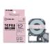  Tepra лента картридж Tepra PRO картридж 12mm SWMOPH серый знак полька-дот розовый 