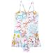 Vilebrequin Kids for girl sport * outdoor goods Kids for children swimsuit One-piece Peace Trees Grilly (Toddler/Little Kids/Big Kids) - Blanc