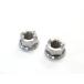64 titanium сплав шестиугольник фланец гайка M10 P1.25 15mm гнездо 2 шт. комплект .. пачка соответствует жарение цвет нет Ti-6Al-4V