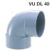 VU DL 40 патрубок VU соединительная муфта осушение для . урегулирование труба ПВХ внизу вода . ПВХ труба 