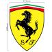 �t�F���[�� Ferrari �X�N�[�f���A �t�F���[�� �X�e�b�J�[ �T�C�Y �c60cm