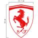 �t�F���[�� Ferrari SF�}�[�N �c30cm�ؔ��� �J�b�e�B���O�X�e�b�J�[