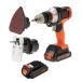 �u���b�N�A���h�f�b�J�[(BLACK+DECKER) EVO 18V ���`�E�� �R�[�h���X�}���`�c�[�� �x�[�V�b�N EVO185B1-JP �o�b�e���[2�t