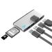 MacBook Air / Pro �Ή� USB3.0 HDMI LAN �|�[�g & �J�[�h���[�_�[USB �n�u �A�_�v�^ �h�b�L���O�X�e�[�V���� HUB DOCK �^�u���b�g PC �i�e�����[�N�j �֘A�摜2