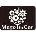 . in машина MAGO in car стикер [ магнитный ] { цвет выбор .. } No.28... цветок 