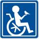  handicapped Mark [ magnet type ] wheelchair autograph * wheelchair Mark * well cab for { color selection .. }