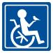  handicapped Mark [ cutting sticker ] wheelchair autograph * wheelchair Mark * well cab for { color selection .. }