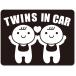  Twins in машина TWINS in car стикер [ магнитный ].. san { цвет выбор .. }