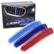iJDMTOY M-Color Grille Insert Trims Compatible with 2013 2014 2015 BMW F01/F02 7 Series 740i 740Li 750i 750Li etc with 9 Standard Grille Be ͢