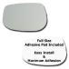 Mirror Glass + Full Size Adhesive Pad for 2009-2013 Honda Fit Driver Side Replacement (2009 2010 2011 2012 2013 09 10 11 12 13) ͢