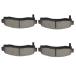 cciyu Ceramic Front Brake Pad Set Fit for Chevy Equinox,for Ford Explorer Sport Trac,Ranger,for Mazda B2300,B3000,B4000,for Mercury Mountai ¹͢