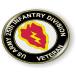 [ ] - 25th Infantry Division (Tropic Lightning) US Army Veteran 3D Domed CAR Emblem Badge Sticker Flexible ROUND ͢����
