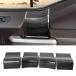 Hoolcar Interior Door Handle Panel Trim ABS Cover Accessories for 2015-2020 Ford F150, Black Wood Grain ¹͢