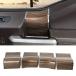 Hoolcar Interior Door Handle Panel Trim ABS Cover Accessories for 2015-2020 Ford F150, Wood Grain ¹͢