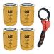 Caterpillar 1R-0713 Engine Oil Filter Advanced High Efficiency w/ IHD Strap Wrench Bundle (4) ¹͢