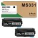55B1000 Black Toner Cartridge (2-Pack) - Dra Compatible 55B1000 Toner Cartridge Replacement for Lexmark MS331dn MS431dn MS431dw MX331adn MX ¹͢