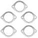 OBPSFY 5 Pcs Exhaust Gasket 3 Inch,High Temperature Exhaust Gasket 2 Bolt 76mm Flanges for Turbo, Mainfold, Replace 120-07610-0002 ¹͢