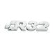 1x Metal R32 Emblem Rear Trunk Badge Logo Nameplate Car's Body Sticker (Chrome) ͢