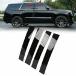 LAMPPE Gloss Black Pillar Posts Compatible with Escalade 4pc Set Door Trim Cover Kit ¹͢