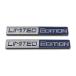 AxleZx 2X Chrome Metal Limited Edition Logo Car Emblem Auto Badge 3D Premium Sticker Racing Sport Decal Replacement (Gray��Blue) �A���i