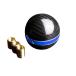 W-POWER JDM Mugen Racing Real Carbon Fiber Round Ball Shift Knob Gear Shifter Knobs 5 6 Speed Universal Shifter for Most Manual/Automatic C ͢