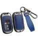 ontto Leather Key Fob Case with Keychain Metal Car Key Cover Compatible with Honda Accord Civic HR-V CR-V Pilot Sport SI EX EX-L Touring 20 ͢