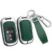 ontto Leather Key Fob Shell with Keychain Metal Car Key Case Compatible with Honda Accord Civic HR-V CR-V Pilot Sport SI EX EX-L Touring 20 ͢