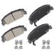 cciyu D273 Front Ceramic Disc Brake Pads Kit For Honda Civic 1988-2000,For Honda Civic del Sol 1993-1997,For Honda CRX 1988-1991,For Honda  ¹͢