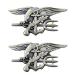 2pcs Personalized 3D Metal car Stickers for The US Navy Seals Emblem car Decoration Body Side Tail 2pcs (Copper) ͢