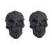 2Pcs Skull Head Logo Car Emblem 3D Metal Devil Skeleton Skull Sticker for Car Bike Trucks Motorcycle,Laptop Luggage Automotive Decorative F ͢