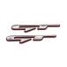 2X Chrome Metal GT Line Logo Car Emblem Auto Grand Tourer Badge 3D Premium Sticker Racing Sport Decal Replacement (SilverRed) ͢
