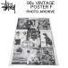  Stussy постер STUSSY 90s VINTAGE POSTER F искусство постер * Vintage баннер * дисплей * интерьер * реальный магазин использование ценный . не продается б/у 