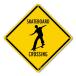 [ параллель импортные товары ]Petka Signs and Graphics PKAC 0158 Skateboard Crossing Aluminum S