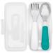 OXO Tot On The Go Fork And Spoon Set, Stainless Steel, TPR, Plas параллель импортные товары 