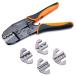 ¹͢ʡWirefy Crimping Tool Set 5 PCS   Ratcheting Wire Crimper   For H