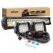 ¹͢ʡ Nilight 20Inch 420W Triple Row Spot Flood Combo Led Light Bar Wo
