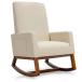 ���¹�͢���ʡ�Giantx Upholstered Rocking Chair, Modern Fabric Armchair w/Wood