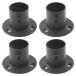 ¹͢ʡAugiimor 4PCS Black Closet Rod Flange Socket 0.86