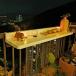 [ параллель импортные товары ]Balcony Folding Deck Table,Outdoor Bar Table for Railings,Railin