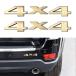 ¹͢ʡTOMALL 2Pcs Auto 4X4 Emblems 3D Chrome Car Tuning Sticker Metal