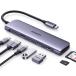 �y���s�A���i�zUGREEN USB C�n�u 7 IN 1 USB �n�u Type C PD100W�}���[�d USB C 5Gbps�����]�� 4K