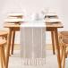 ¹͢ʡArtcornet Rustic Linen Table Runner,Embroidered Farmhouse Table