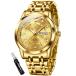 OLEVS Mens Diamond Watch Luxury Business Dress Wrist Watches Gol ¹͢