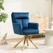 NORDICANA 180 Swivel Velvet Living Room Chair Modern Dining Arm ¹͢