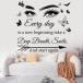 ¹͢ʡMotivational Wall Decal Quotes Every Day is a New Beginning Viny