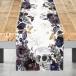 ¹͢ʡHalloween Table Runner Black Floral Eucalyptus Skeleton Decor Fa