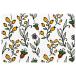 ¹͢ʡPorch Mat Outdoor Herbs Wildflower Floral Pattern Bath Rugs Abso